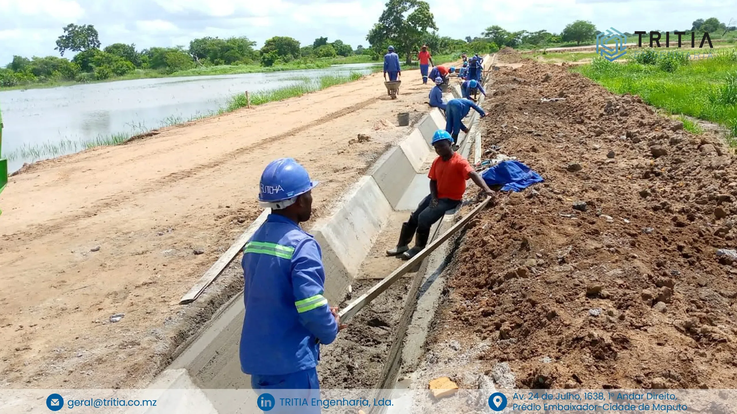 Regadio de M'ziva em Nicoadala, Zambézia